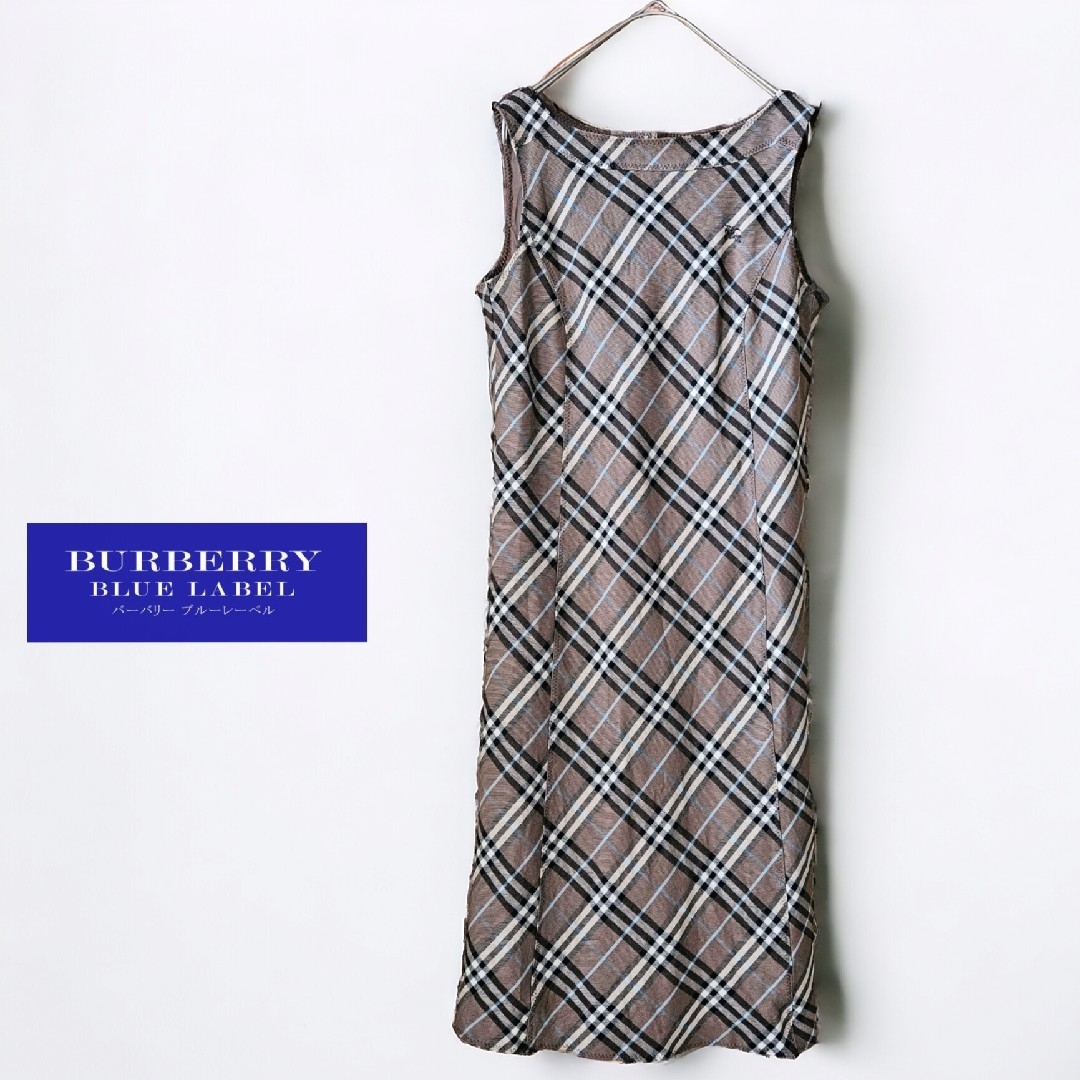 BURBERRY BLUE LABEL(バーバリーブルーレーベル)のYUKI様★残り1点バーバリー ブルーレーベル チェック柄ノースリーブワンピース レディースのワンピース(その他)の商品写真