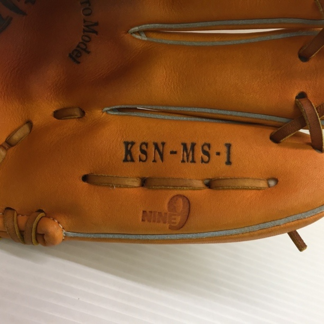 久保田スラッガー(クボタスラッガー)の中古品 久保田スラッガー 軟式 内野手用グローブ KSN-MS-I 9552 スポーツ/アウトドアの野球(グローブ)の商品写真