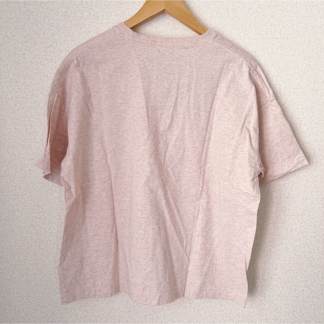 STUDIO CLIP(スタディオクリップ)の studio CLIP メランジロゴTシャツ ピンク レディースのトップス(Tシャツ(半袖/袖なし))の商品写真