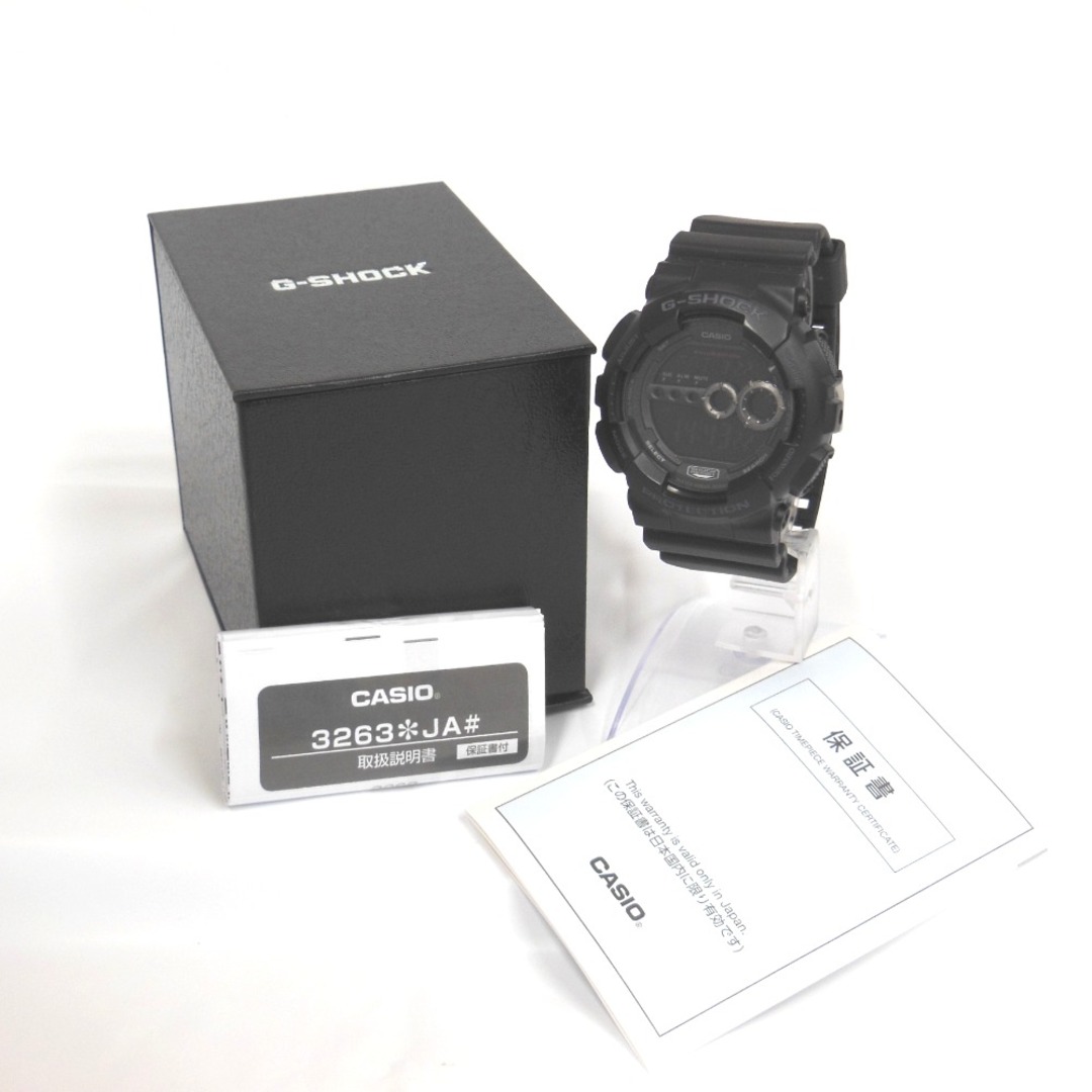 CASIO(カシオ)のカシオ 腕時計 ジーショック G-SHOCK GD-100-1BJF クォーツ ブラック メンズ CASIO NA33891 中古 メンズの時計(腕時計(デジタル))の商品写真