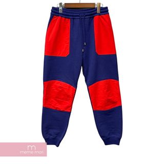 グッチ(Gucci)のGUCCI×THE NORTH FACE 2021SS Nylon Switching Jogging Pants 671463 XJDRN グッチ×ノースフェイス ナイロン切替ジョギングパンツ スウェットパンツ ネイビー×レッド サイズXS 【240321】【中古-A】【me04】(スラックス/スーツパンツ)