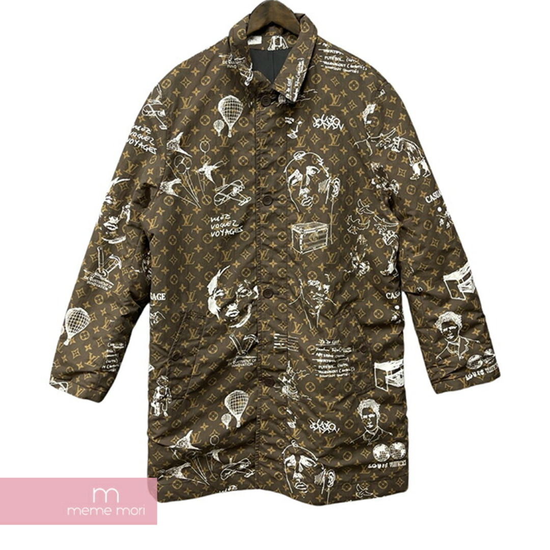 LOUIS VUITTON(ルイヴィトン)のLOUIS VUITTON 2023AW Single Blessed Reversible Technical Cotton Coat 1ABZGO ルイヴィトン シングルブレステッドリバーシブルテクニカルコットンコート 総柄 ロングコート モノグラム ブラウン×ベージュ サイズ48 【240321】【中古-A】【me04】 メンズのジャケット/アウター(その他)の商品写真