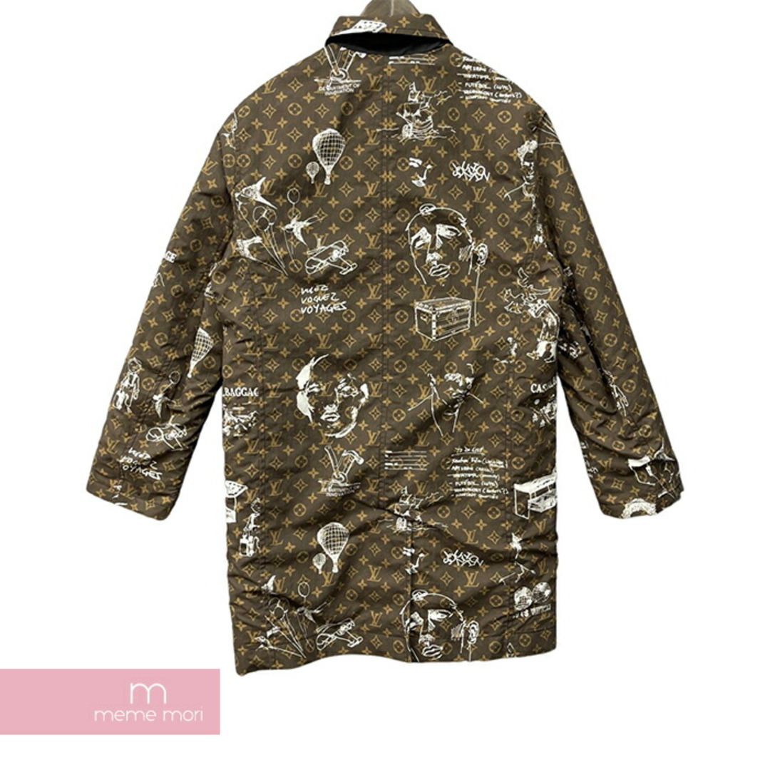 LOUIS VUITTON(ルイヴィトン)のLOUIS VUITTON 2023AW Single Blessed Reversible Technical Cotton Coat 1ABZGO ルイヴィトン シングルブレステッドリバーシブルテクニカルコットンコート 総柄 ロングコート モノグラム ブラウン×ベージュ サイズ48 【240321】【中古-A】【me04】 メンズのジャケット/アウター(その他)の商品写真