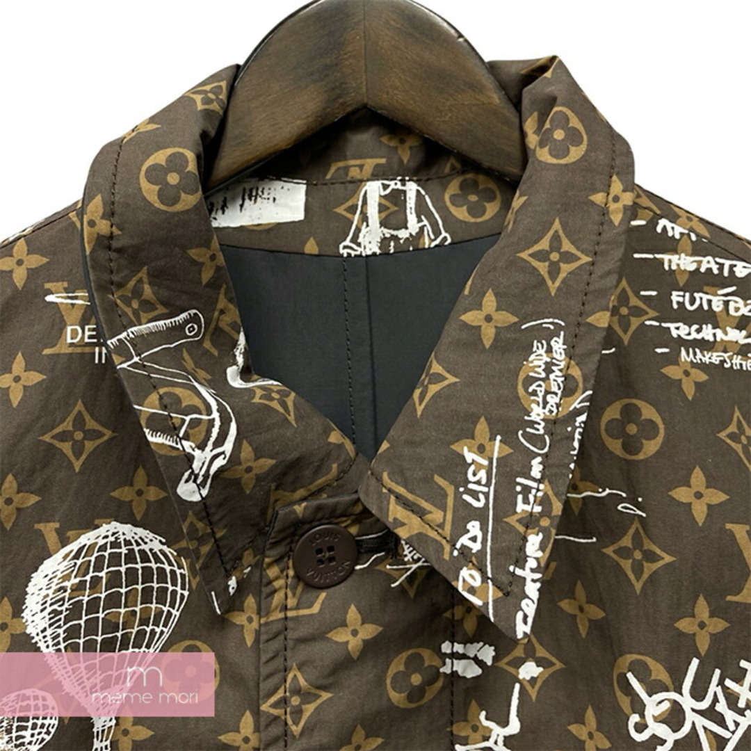 LOUIS VUITTON(ルイヴィトン)のLOUIS VUITTON 2023AW Single Blessed Reversible Technical Cotton Coat 1ABZGO ルイヴィトン シングルブレステッドリバーシブルテクニカルコットンコート 総柄 ロングコート モノグラム ブラウン×ベージュ サイズ48 【240321】【中古-A】【me04】 メンズのジャケット/アウター(その他)の商品写真