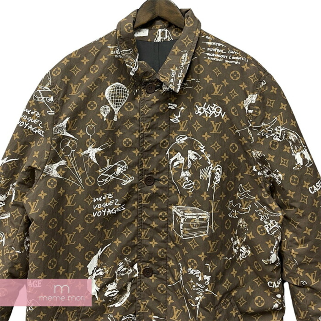 LOUIS VUITTON(ルイヴィトン)のLOUIS VUITTON 2023AW Single Blessed Reversible Technical Cotton Coat 1ABZGO ルイヴィトン シングルブレステッドリバーシブルテクニカルコットンコート 総柄 ロングコート モノグラム ブラウン×ベージュ サイズ48 【240321】【中古-A】【me04】 メンズのジャケット/アウター(その他)の商品写真