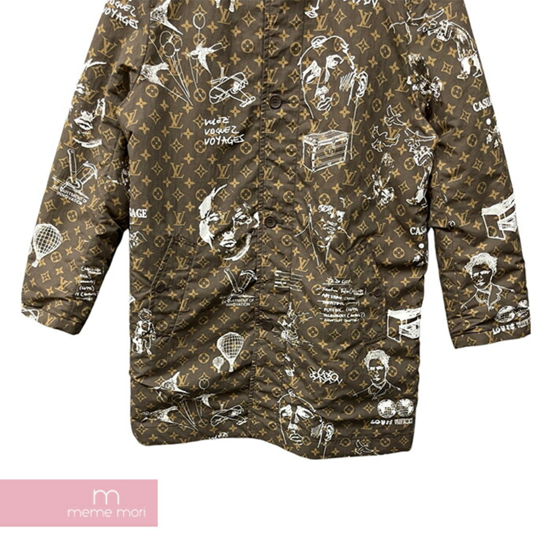 LOUIS VUITTON(ルイヴィトン)のLOUIS VUITTON 2023AW Single Blessed Reversible Technical Cotton Coat 1ABZGO ルイヴィトン シングルブレステッドリバーシブルテクニカルコットンコート 総柄 ロングコート モノグラム ブラウン×ベージュ サイズ48 【240321】【中古-A】【me04】 メンズのジャケット/アウター(その他)の商品写真