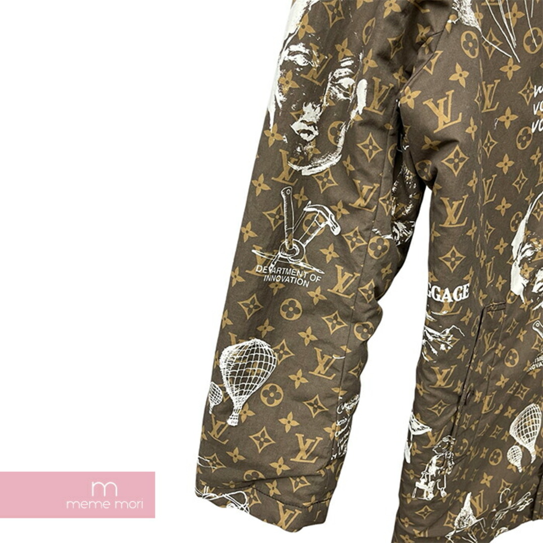 LOUIS VUITTON(ルイヴィトン)のLOUIS VUITTON 2023AW Single Blessed Reversible Technical Cotton Coat 1ABZGO ルイヴィトン シングルブレステッドリバーシブルテクニカルコットンコート 総柄 ロングコート モノグラム ブラウン×ベージュ サイズ48 【240321】【中古-A】【me04】 メンズのジャケット/アウター(その他)の商品写真