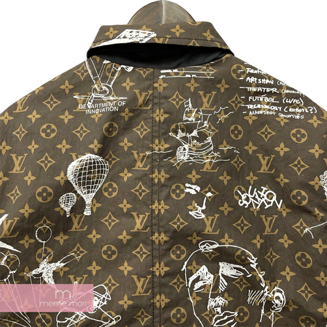 LOUIS VUITTON(ルイヴィトン)のLOUIS VUITTON 2023AW Single Blessed Reversible Technical Cotton Coat 1ABZGO ルイヴィトン シングルブレステッドリバーシブルテクニカルコットンコート 総柄 ロングコート モノグラム ブラウン×ベージュ サイズ48 【240321】【中古-A】【me04】 メンズのジャケット/アウター(その他)の商品写真