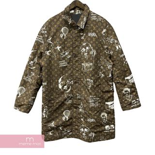 ルイヴィトン(LOUIS VUITTON)のLOUIS VUITTON 2023AW Single Blessed Reversible Technical Cotton Coat 1ABZGO ルイヴィトン シングルブレステッドリバーシブルテクニカルコットンコート 総柄 ロングコート モノグラム ブラウン×ベージュ サイズ48 【240321】【中古-A】【me04】(その他)