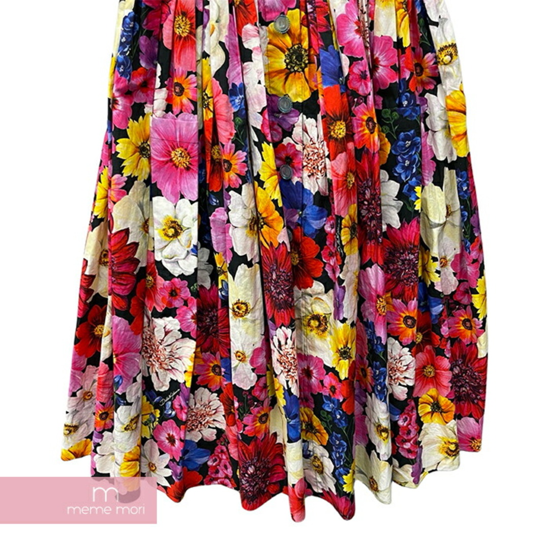 DOLCE&GABBANA(ドルチェアンドガッバーナ)のDolce&Gabbana Floral Print Midi Dress F6ZT0T HS5L8ドルチェ&ガッバーナ フローラルプリントミディドレス サンドレス ノースリーブワンピース メタルロゴ 花柄 マルチカラー サイズ38 【240321】【中古-A】【me04】 レディースのフォーマル/ドレス(その他)の商品写真