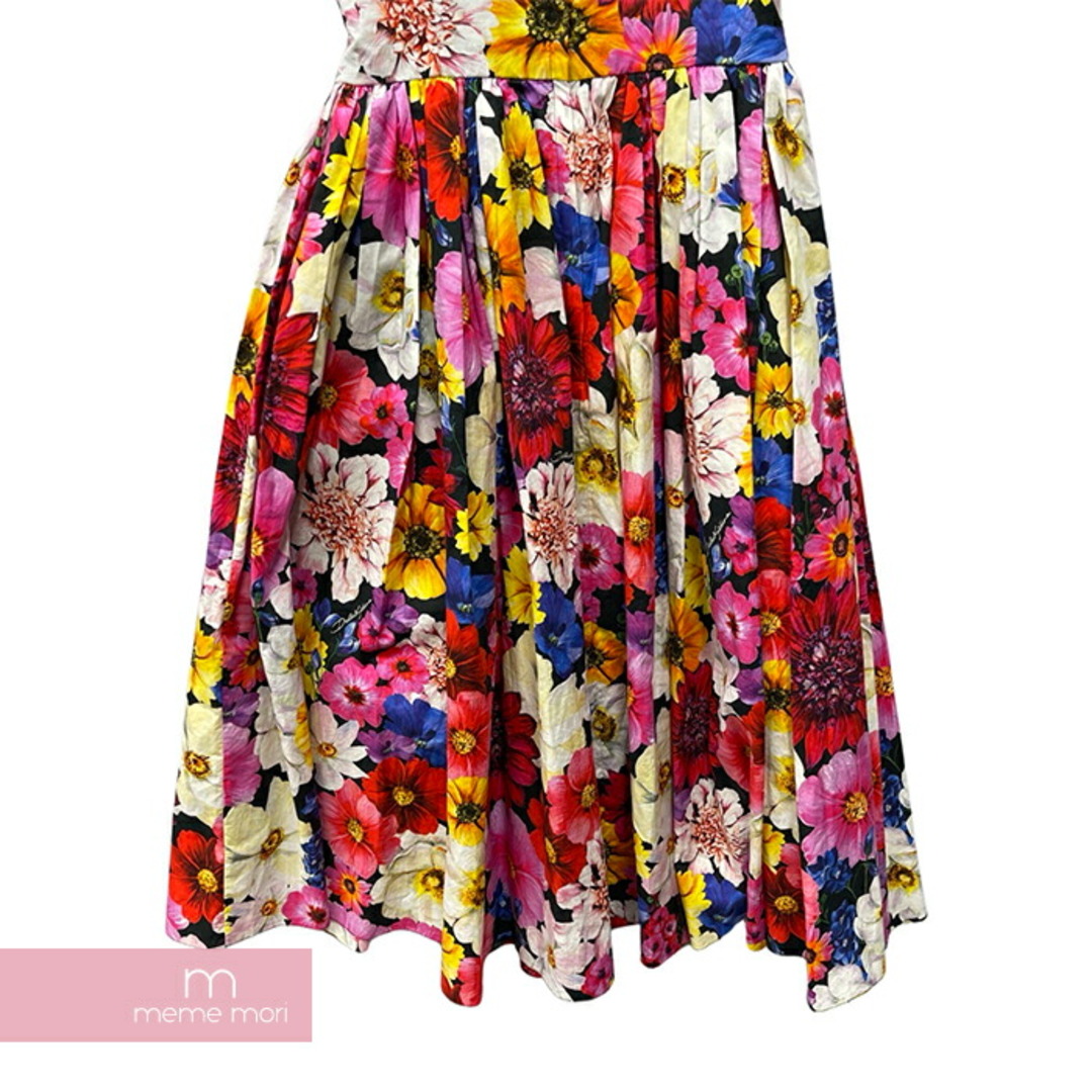 DOLCE&GABBANA(ドルチェアンドガッバーナ)のDolce&Gabbana Floral Print Midi Dress F6ZT0T HS5L8ドルチェ&ガッバーナ フローラルプリントミディドレス サンドレス ノースリーブワンピース メタルロゴ 花柄 マルチカラー サイズ38 【240321】【中古-A】【me04】 レディースのフォーマル/ドレス(その他)の商品写真