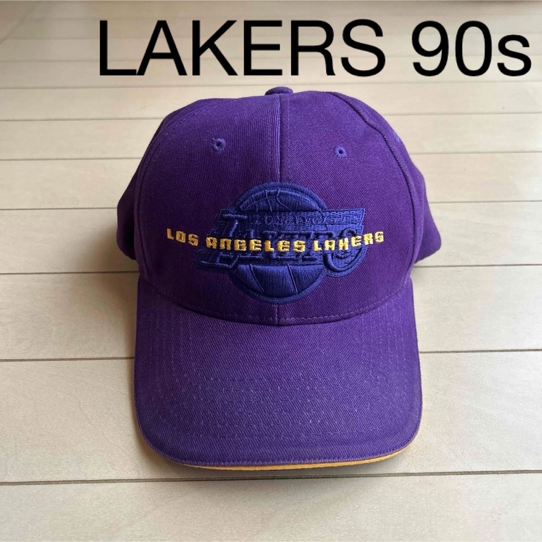 Los Angeles Lakers NBAキャップ 90s 00s 綿100% メンズの帽子(キャップ)の商品写真