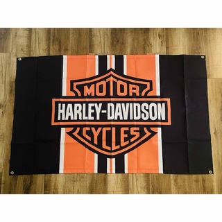 Harley Davidson - ハーレー ダビッドソン ブラッグ 旗 バナー タペストリー ①