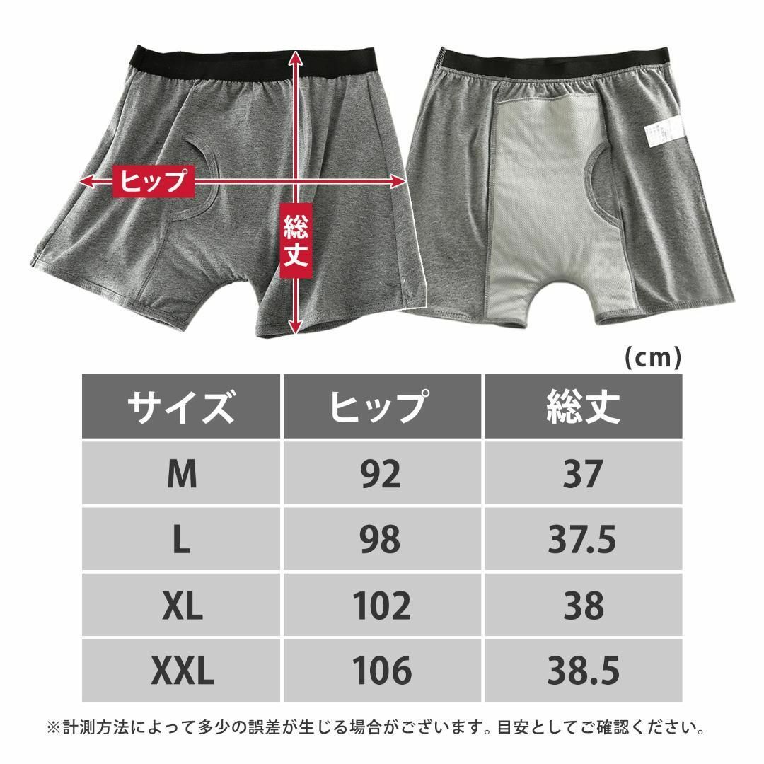 尿漏れパンツ メンズ前立腺手術失禁ちょいもれ介護200cc尿とりパッドA M メンズのアンダーウェア(その他)の商品写真