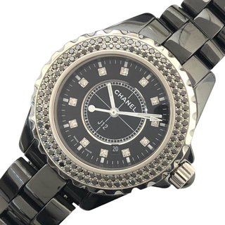 シャネル(CHANEL)の　シャネル CHANEL J12 33mm H2082 セラミック ステンレス/ダイヤモンド クオーツ レディース 腕時計(腕時計)