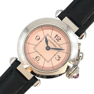 カルティエ(Cartier)の　カルティエ Cartier ミスパシャ W3140026 ピンク SS/レザー レディース 腕時計(腕時計)