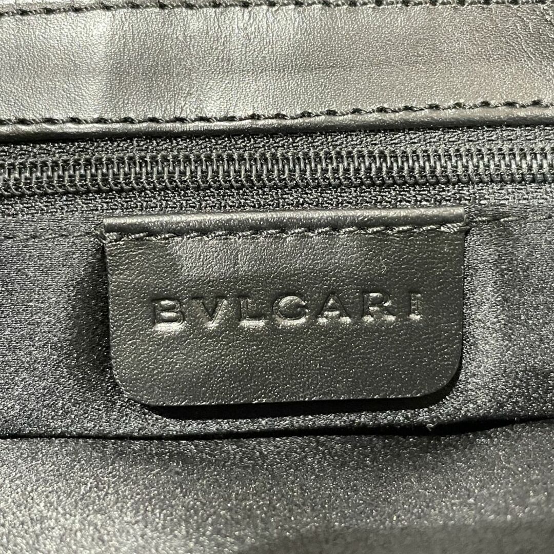 BVLGARI(ブルガリ)のBVLGARI ショルダーバッグ ロゴマニア 肩掛け デニム レザー レディースのバッグ(ショルダーバッグ)の商品写真