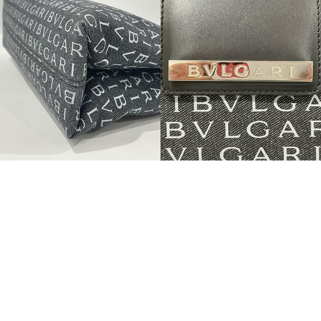 BVLGARI(ブルガリ)のBVLGARI ショルダーバッグ ロゴマニア 肩掛け デニム レザー レディースのバッグ(ショルダーバッグ)の商品写真