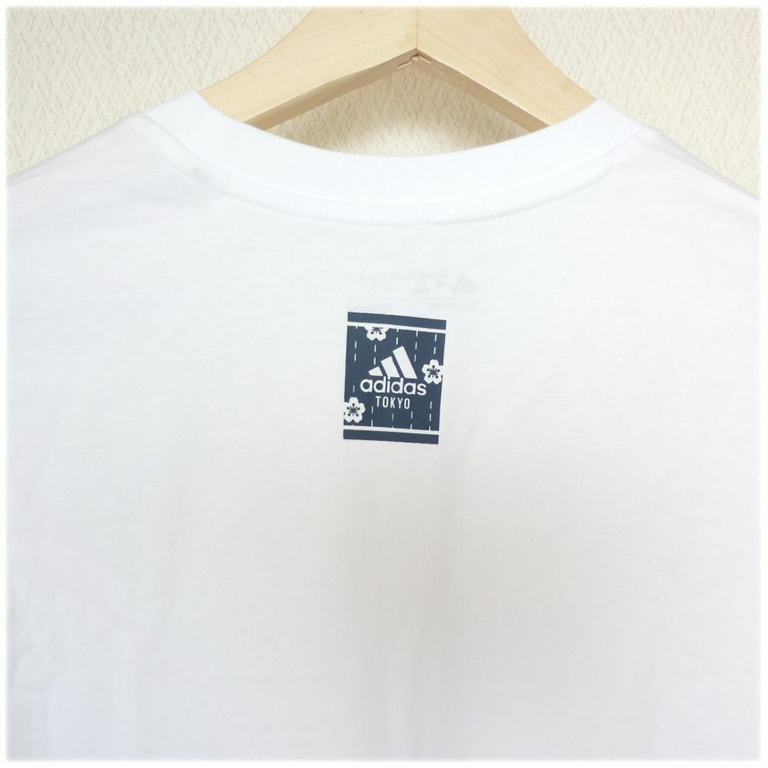 adidas(アディダス)の新品(メンズL)アディダス 白TOKYOグラフィックロンT/長袖Ｔシャツ メンズのトップス(Tシャツ/カットソー(七分/長袖))の商品写真