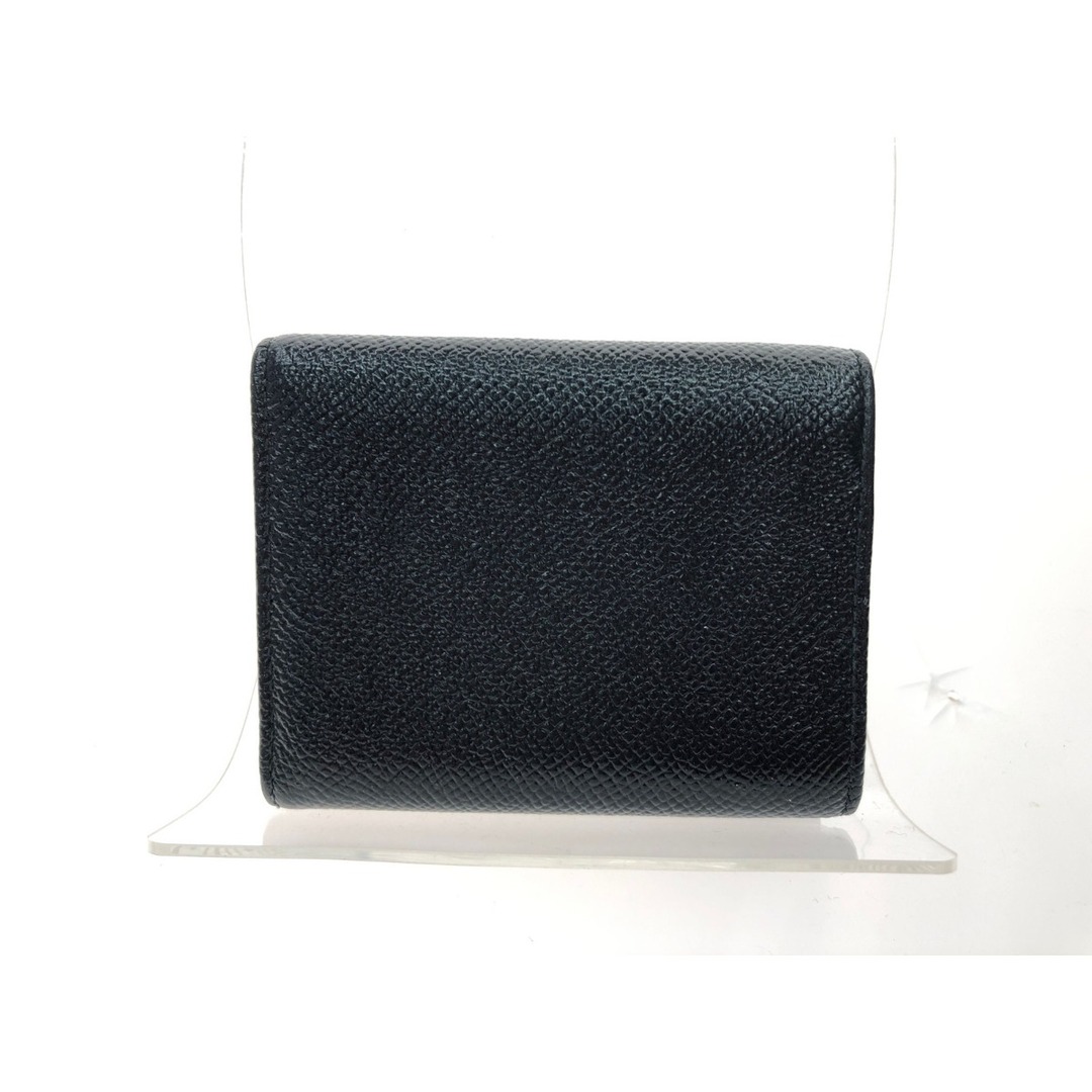 BVLGARI(ブルガリ)の▼▼BVLGARI ブルガリ レディース 三つ折り財布 コンパクトウォレット レザー ブラック ハンドメイドのファッション小物(財布)の商品写真