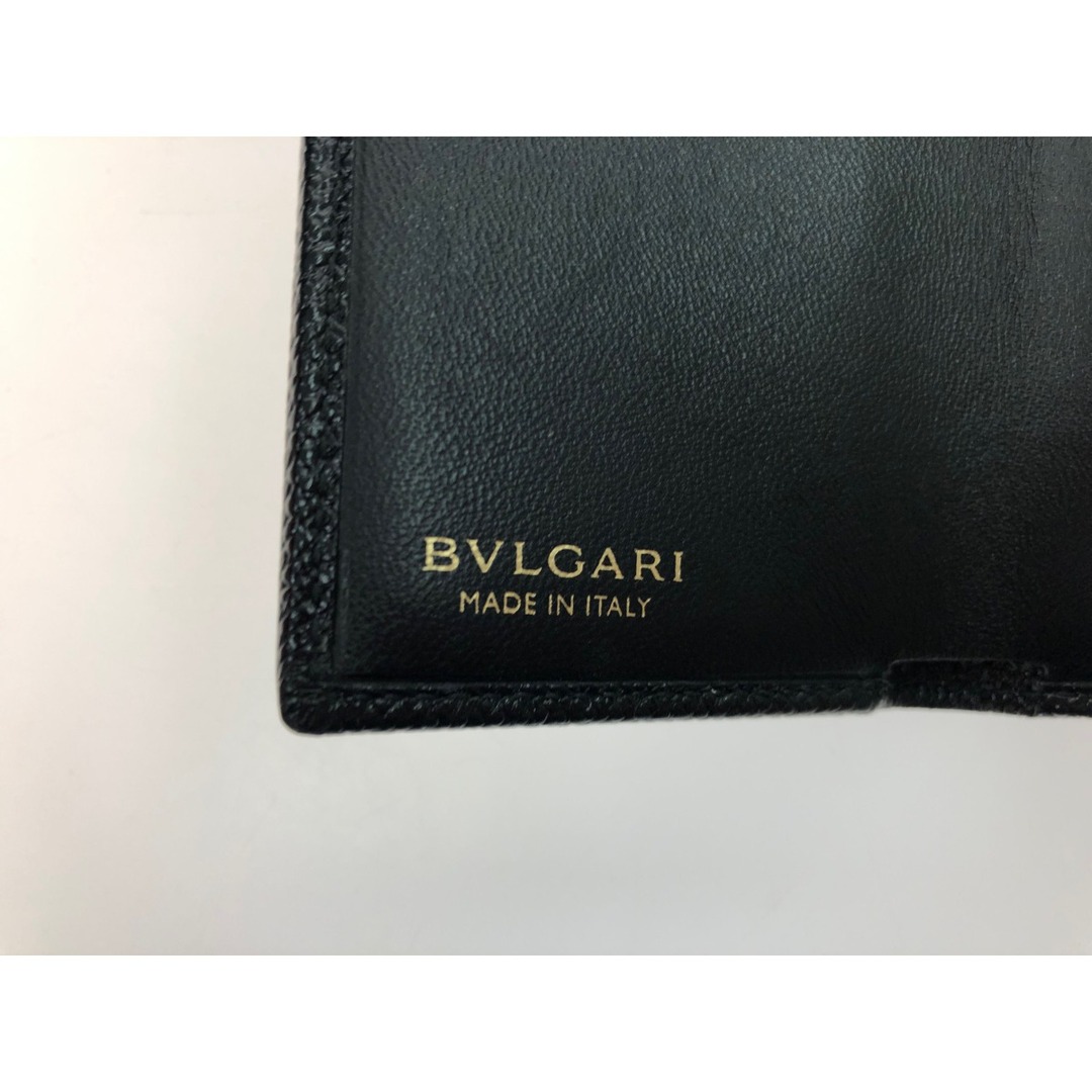 BVLGARI(ブルガリ)の▼▼BVLGARI ブルガリ レディース 三つ折り財布 コンパクトウォレット レザー ブラック ハンドメイドのファッション小物(財布)の商品写真