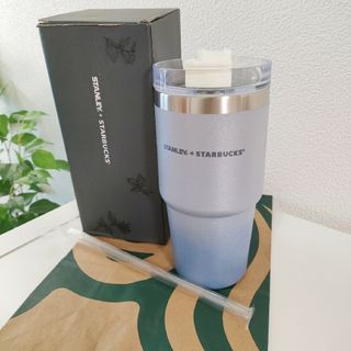 スターバックス(Starbucks)の※レア韓国限定 スターバックス タンブラー　スタンレー　グラデーション　シルバー(タンブラー)