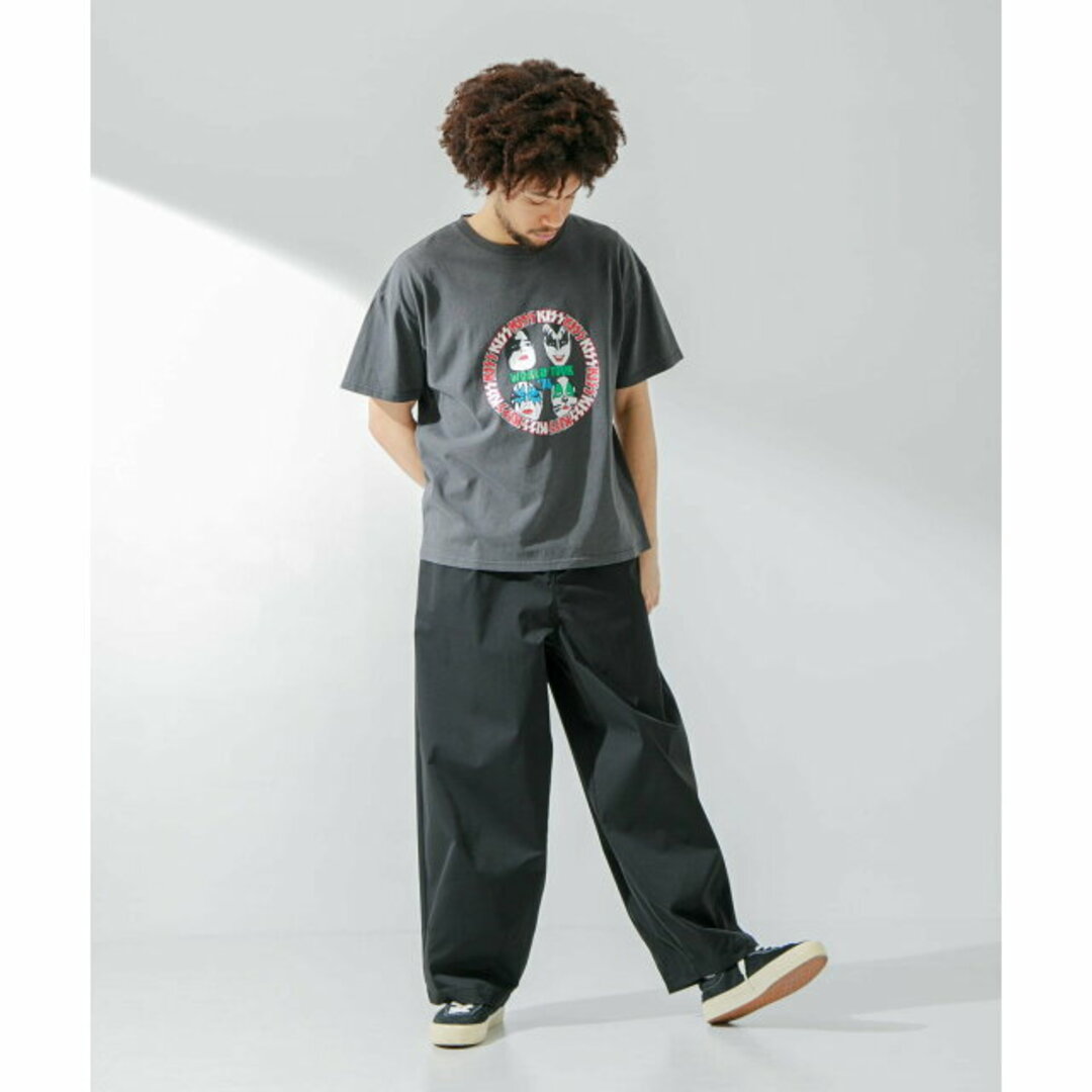 Sonny Label(サニーレーベル)の【ブラック1】KISSピグメントショートスリーブT-SHIRTS メンズのトップス(Tシャツ/カットソー(半袖/袖なし))の商品写真