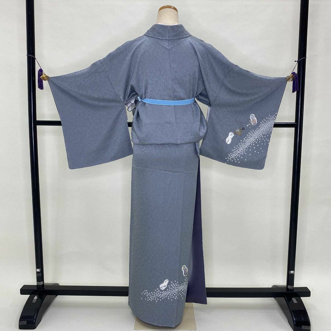 訪問着☆付下げ☆グレー☆絞り☆卒業式☆入学式☆七五三☆裄66.5 訪問着☆付下げ☆グレー☆絞り☆卒業式☆入学式☆七五三☆裄66.5
