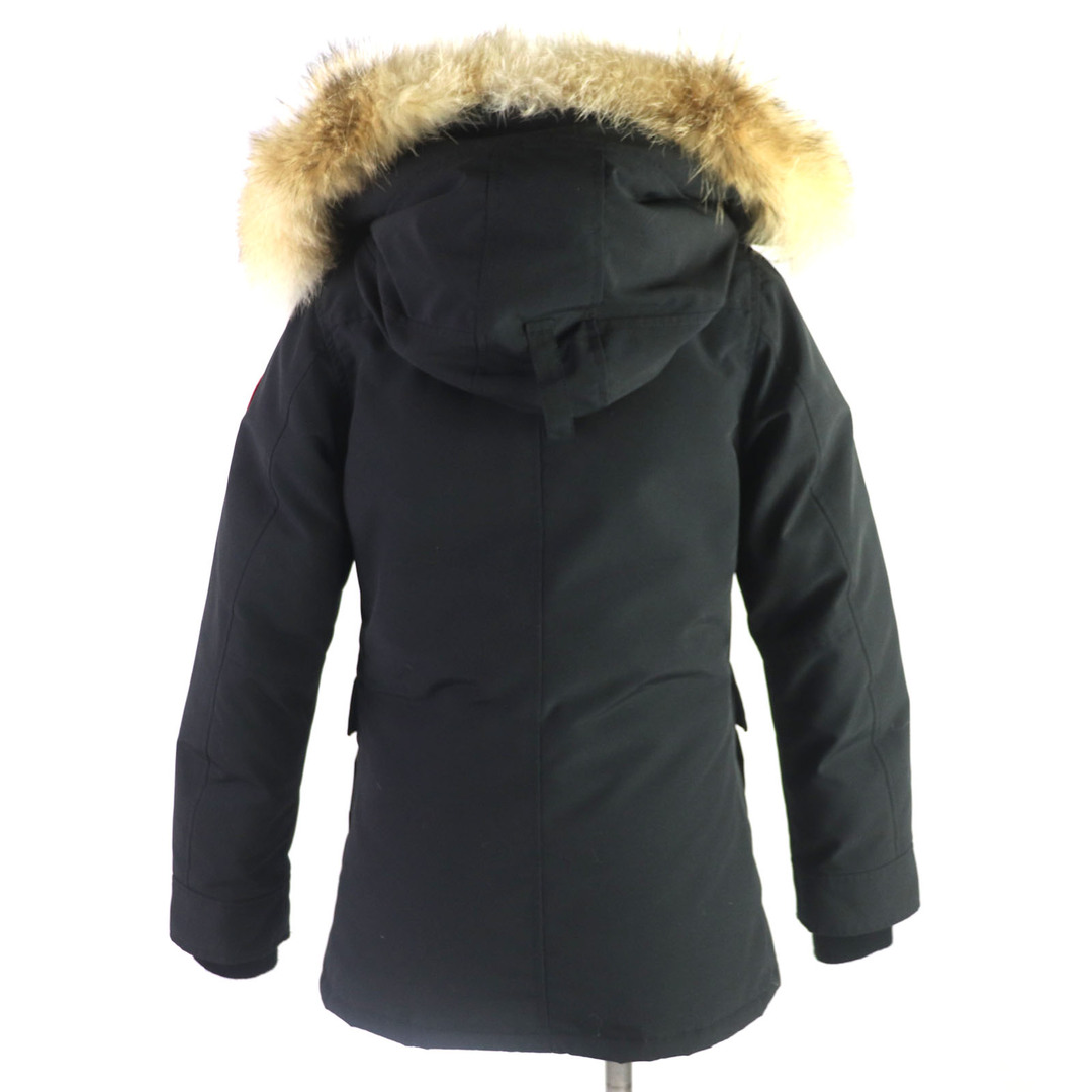 CANADA GOOSE(カナダグース)の美品▼CANADA GOOSE カナダグース 2300JL CHARLOTTE PARKA シャーロットパーカー ロゴワッペン・ファー・フード付き WZIP ダウンコート ブラック S カナダ製 国内正規品 レディース レディースのジャケット/アウター(ダウンコート)の商品写真