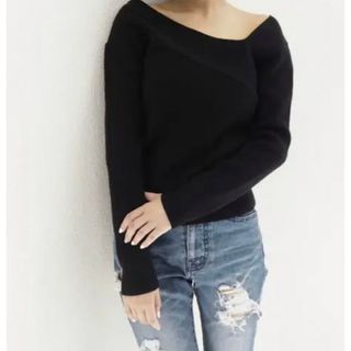 リゼクシー(RESEXXY)のRESEXXY Asymmetry N/C Knit TOP (ニット/セーター)