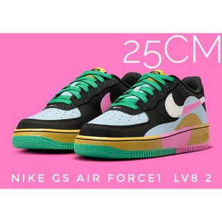 ナイキ(NIKE)の金曜で出品終了　25cm【新品】NIKE GS AIR FORCE1 LV8 2(スニーカー)