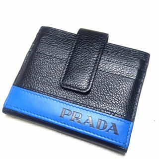 プラダ(PRADA)の美品 プラダ フラグメントケース カードケース ミニ財布 レザー カード12枚(折り財布)