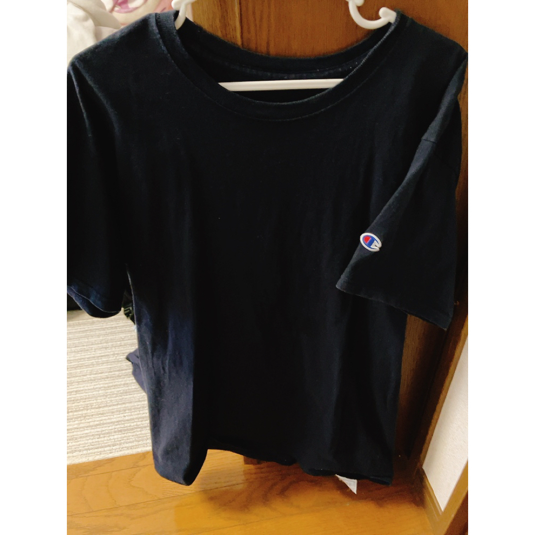 Champion(チャンピオン)のChampion スーパーオーバーサイズ Tシャツ 紺色 ネイビー レディースのトップス(Tシャツ(半袖/袖なし))の商品写真