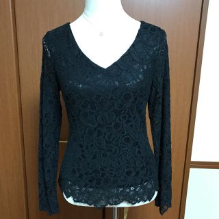 デイライルノアール(Delyle NOIR)のデイライルノアール レーストップス 黒(カットソー(長袖/七分))