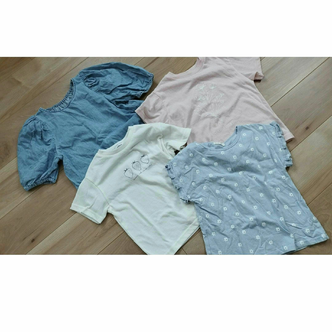 BREEZE(ブリーズ)の女の子　夏服　Ｔシャツ　ショートパンツ　120cm 中古品 キッズ/ベビー/マタニティのキッズ服女の子用(90cm~)(Tシャツ/カットソー)の商品写真