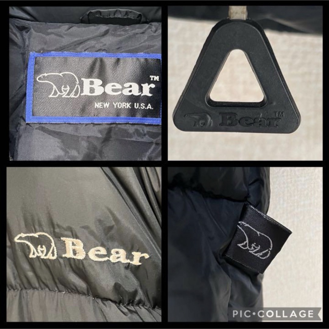 Bear USA(ベアー)の★Bear USA ダウンジャケット リバーシブル ブラック クマ 熊 90s メンズのジャケット/アウター(ダウンジャケット)の商品写真