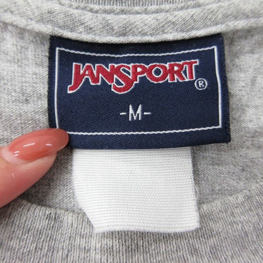 JANSPORT(ジャンスポーツ)のL★古着 ジャンスポーツ 半袖 ビンテージ Tシャツ メンズ 00年代 00s マウントメアリー 大学 クルーネック グレー 霜降り 23jul24 中古 メンズのトップス(Tシャツ/カットソー(半袖/袖なし))の商品写真