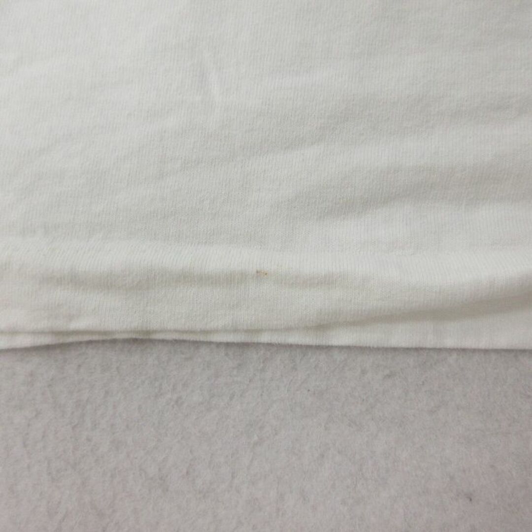 XL★古着 半袖 ビンテージ Tシャツ メンズ 90年代 90s ボストン 大学 バスケットボール コットン クルーネック 白 ホワイト 23jul24 中古 メンズのトップス(Tシャツ/カットソー(半袖/袖なし))の商品写真
