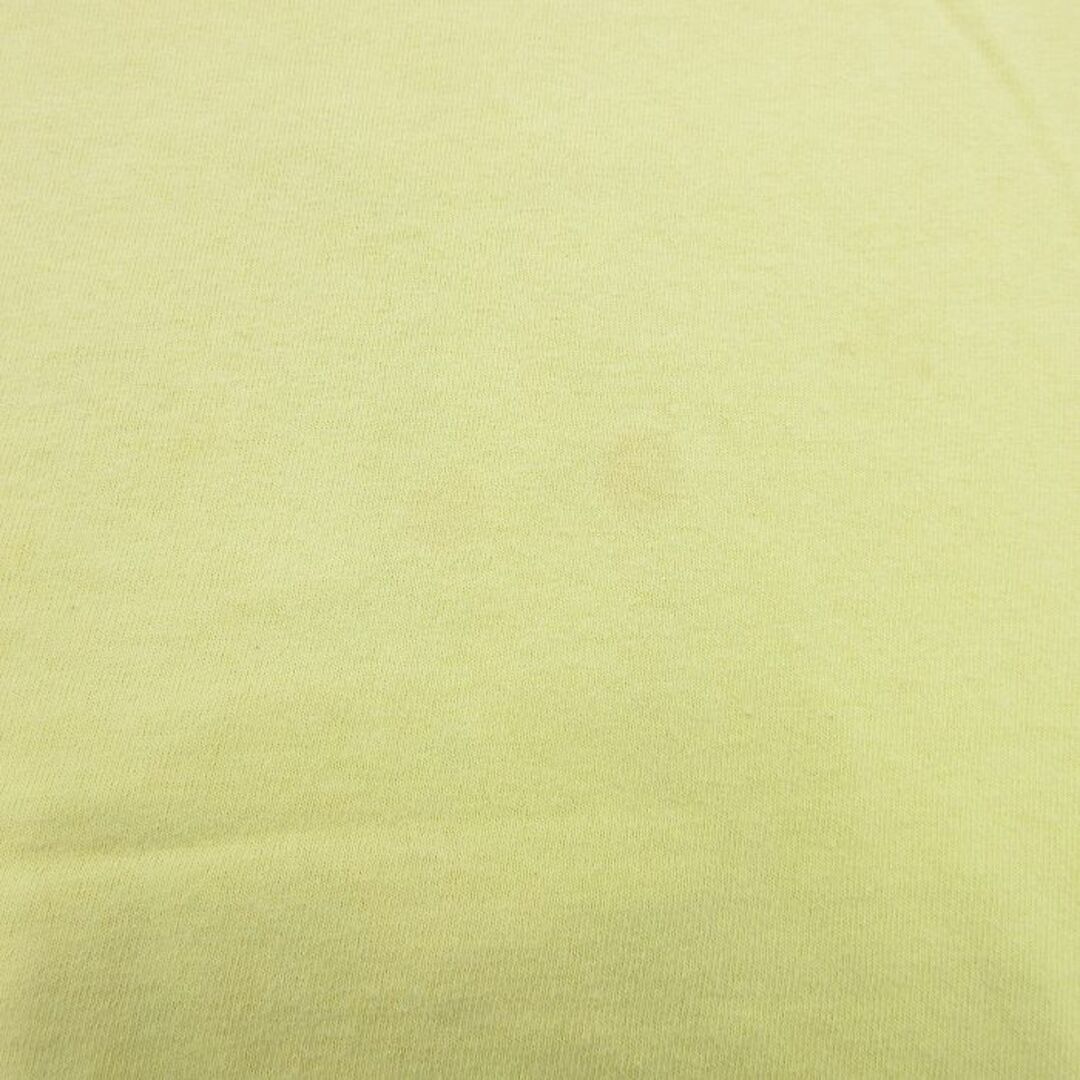 Disney(ディズニー)のXL★古着 半袖 ビンテージ Tシャツ メンズ 90年代 90s ディズニー DISNEY くまのプーさん 大きいサイズ クルーネック 薄黄 イエロー 23jul24 中古 メンズのトップス(Tシャツ/カットソー(半袖/袖なし))の商品写真