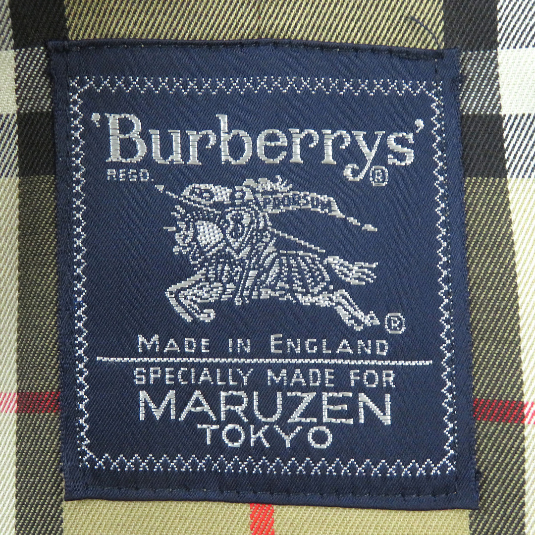 BURBERRY(バーバリー)の美品△Burberrys バーバリー ヴィンテージ ウール100% 1970's BURELLA 裏地ノバチェック柄 ギャバジン コート ブラウンベージュ系 約Lサイズ イングランド製 メンズ メンズのジャケット/アウター(その他)の商品写真