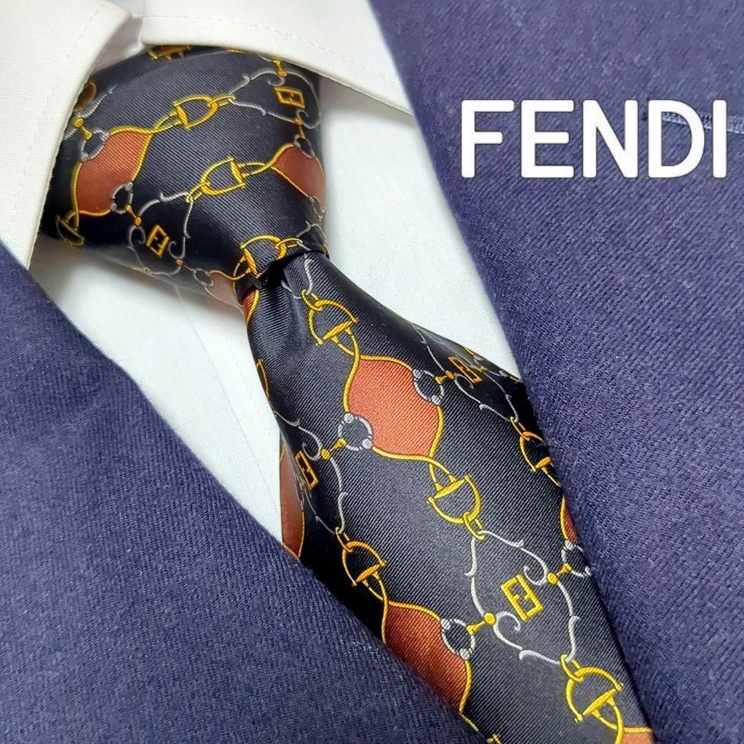 FENDI(フェンディ)のフェンディ ネクタイ ズッカ FFロゴ ハイブランド 高級シルク 【イタリア製】 メンズのファッション小物(ネクタイ)の商品写真