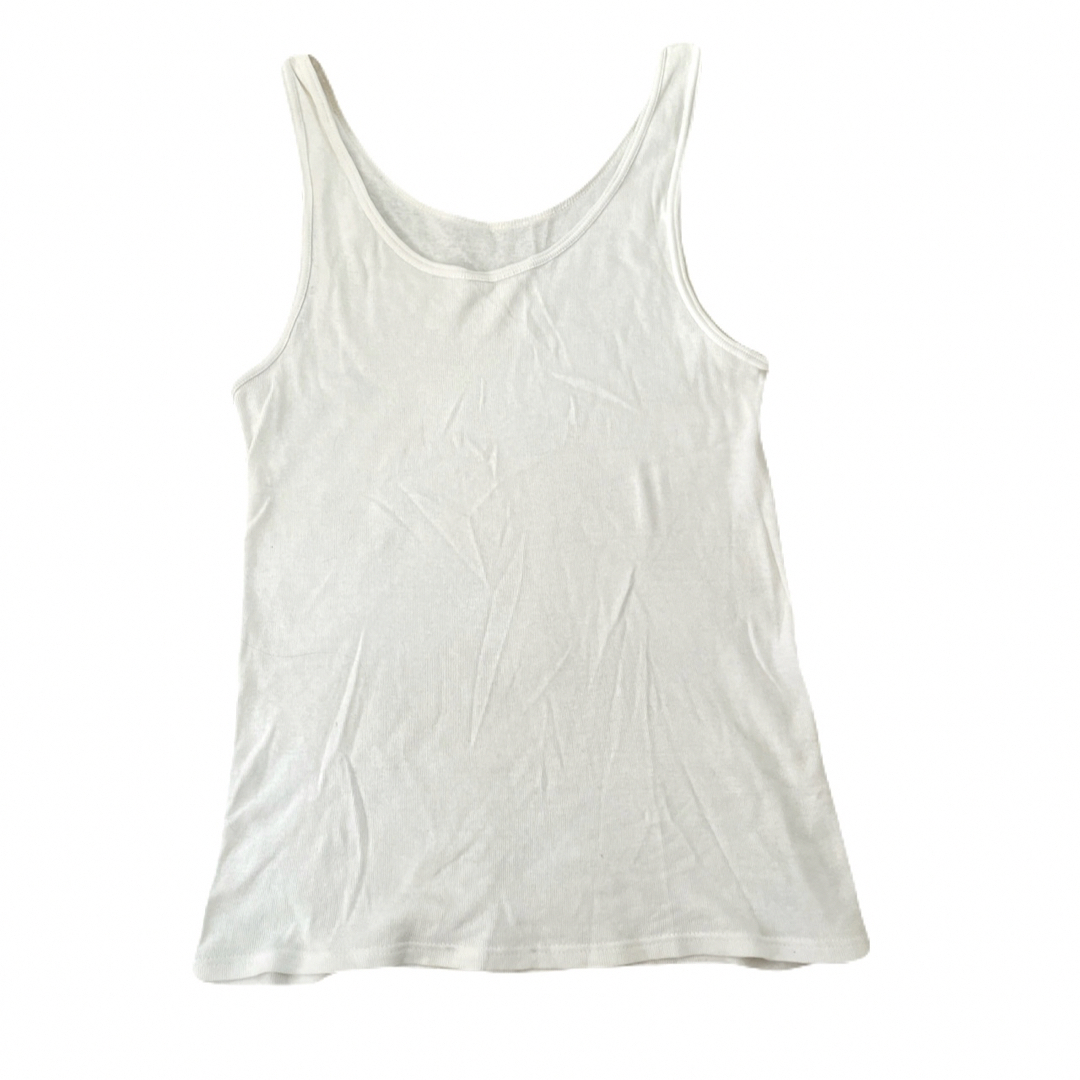 白シャツ　レディース　ノースリーブ　インナーシャツ　２枚セット　即購入可能 レディースの下着/アンダーウェア(アンダーシャツ/防寒インナー)の商品写真