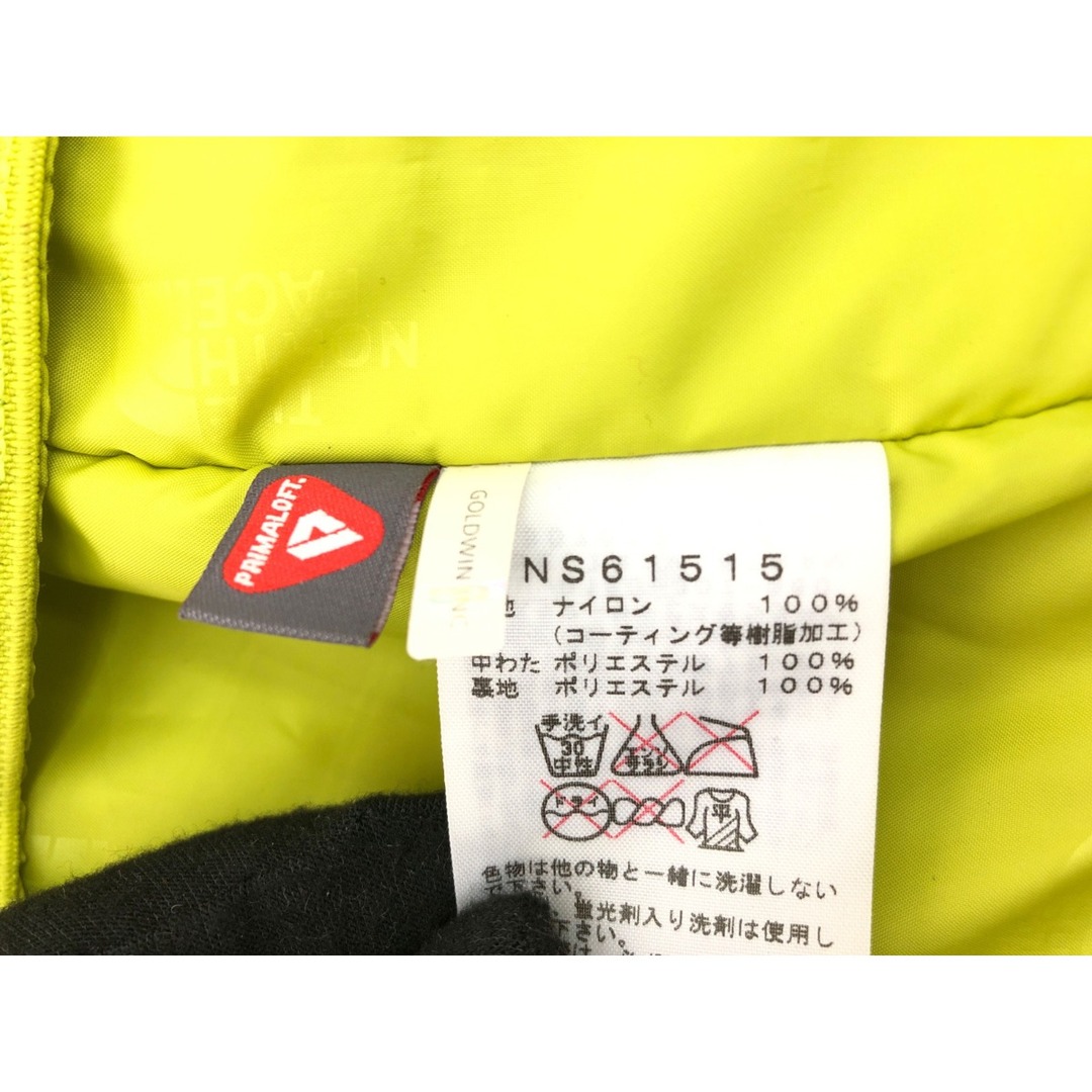 THE NORTH FACE(ザノースフェイス)の▼▼THE NORTH FACE ザノースフェイス メンズ ダブル インサレーテッドジャケット SIZE M  NS61515 グリーン×イエロー メンズのジャケット/アウター(その他)の商品写真