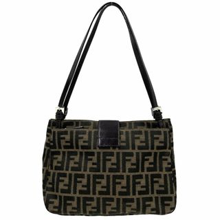 フェンディ(FENDI)の【限定価格】FENDI フェンディ トートバッグ マンマバケット ズッカ ハンドバッグ セミショルダーバッグ 肩掛け 鞄 かばん 26728 キャンバス  レザー   ブラウン 茶 シルバー金具 レディース【中古品】(ハンドバッグ)