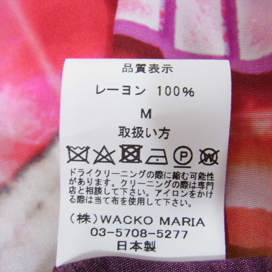 WACKO MARIA(ワコマリア)のWACKO MARIA ワコマリア 23SS HOLLYWOOD S/S HAWAIIAN SHIRT TYPE-1 ハリウッド ハワイアンシャツ 半袖 アロハシャツ ピンク系 M【中古】 メンズのトップス(タンクトップ)の商品写真