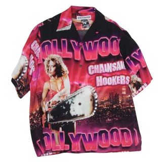 WACKO MARIA - WACKO MARIA ワコマリア 23SS HOLLYWOOD S/S HAWAIIAN SHIRT TYPE-1 ハリウッド ハワイアンシャツ 半袖 アロハシャツ ピンク系 M【中古】