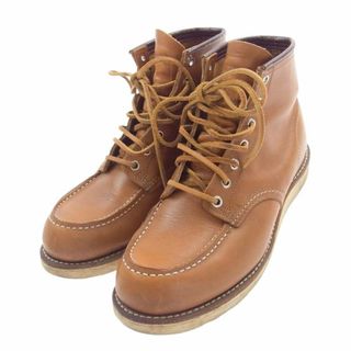 レッドウィング(REDWING)のRED WING レッドウィング ブーツ 9875 Irish Setter アイリッシュセッター 犬タグ モックトゥ ブーツ ライトブラウン系 9 1/2E【中古】(ブーツ)