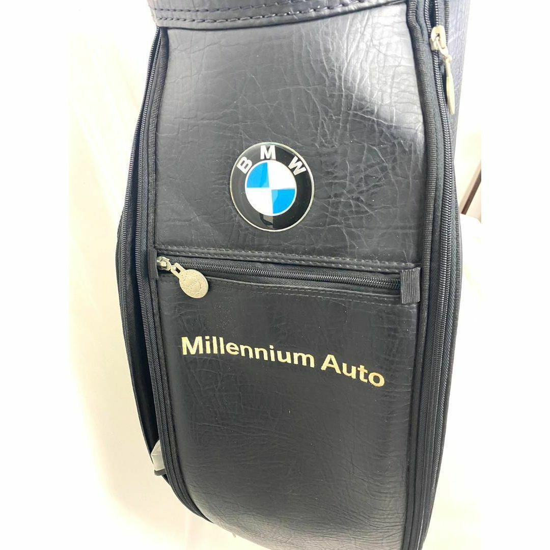 BMW(ビーエムダブリュー)の貴重 ゴルフ キャディー バッグ BMW レザー調 6分割 8.5型 golf スポーツ/アウトドアのゴルフ(バッグ)の商品写真