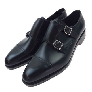 ジョンロブ(JOHN LOBB)のJohn Lobb ジョンロブ シューズ 9795 CALF M/W WILLIAM PD DOUBLE LEATHER ウィリアム ダブル モンクストラップ レザー シューズ ブラック系 8D【極上美品】【中古】(その他)