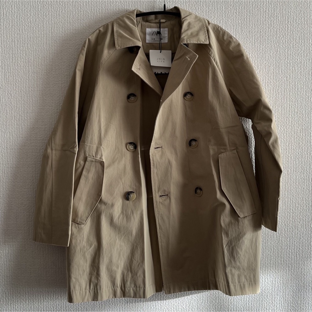 ZARA KIDS(ザラキッズ)の新品　ZARA ボーイズ　トレンチコート　134 キッズ/ベビー/マタニティのキッズ服男の子用(90cm~)(コート)の商品写真